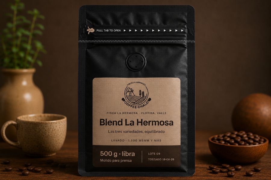 Bolsa de blend la hermosa, de frente