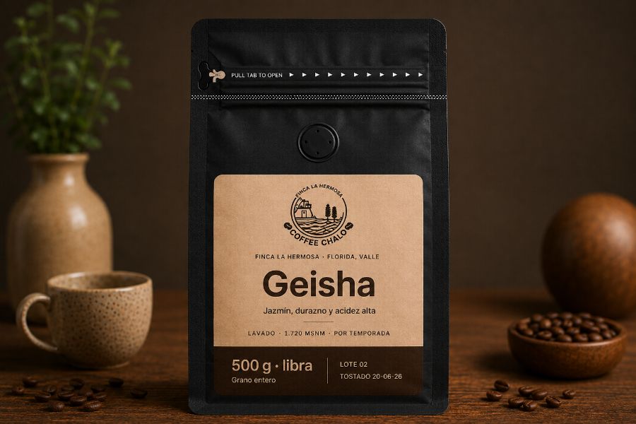 Bolsa de geisha, de frente
